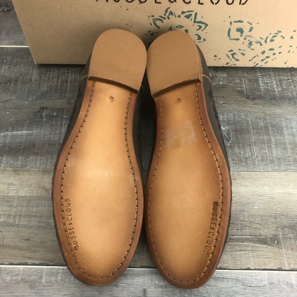 Muse & Cloud Kendal Brown Ballet Leather Flats Size 9 - Picture 7 of 9